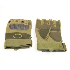 Перчатки с обрезанными пальцами Oakley tac-023b Green