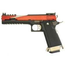 |Б/у| Страйкбольный пистолет WE Hi-Capa 6 T-Rex Customs GGBB RD (№ 196ком)