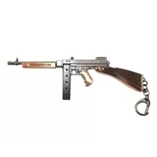 Брелок Microgun M Пистолет-пулемет Thompson c деревом