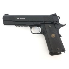 Страйкбольный пистолет KJW KP-07 Colt M1911 M.E.U. Gas GBB Black