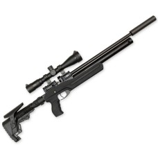 Пневматическая винтовка Ataman M20 647 ST Ультракомпакт (Soft-Touch Black, PCP, редуктор) 6,35 мм