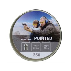 Пули Borner Pointed 5,5 мм, 1,04 г (250 штук)