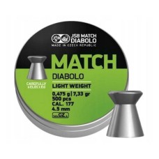 Пули JSB Green Match Diabolo Light 4,5 мм, 0,475 г (500 штук)