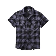 Рубашка Brandit Check Halfsleeve (Black/Grey)