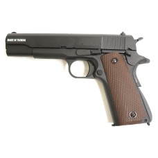 Страйкбольный пистолет KJW Colt M1911A1 Gas GBB Black