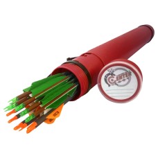Тубус для стрел Centershot пластиковый, с держателем (красный)