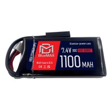 Аккумулятор BlueMAX Li-Po 7.4V 1100mah 30C mini Brick, 72x34x11 мм