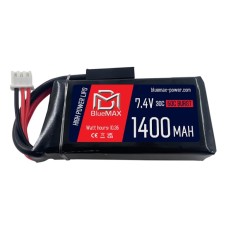 Аккумулятор BlueMAX Li-Po 7.4V 1400mah 30C mini Brick, 71x34x15 мм