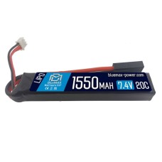 Аккумулятор BlueMAX Li-Po 7.4V 1550mah 20C Stick, 92x18x17 мм