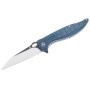 Нож складной QSP Knife Locust 9,8 см, сталь 154CM, рукоять Micarta Blue