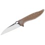 Нож складной QSP Knife Locust 9,8 см, сталь 154CM, рукоять Micarta Brown