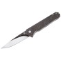 Нож складной QSP Knife Mamba 8,9 см, сталь VG10, рукоять Carbon Dark Gray