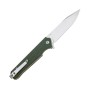 Нож складной QSP Knife Mamba V2 8,9 см, сталь D2, рукоять Micarta Green