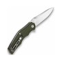 Нож складной QSP Knife Pangolin 9,5 см, сталь D2, рукоять G10 Green