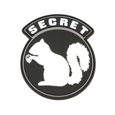 Шеврон EmersonGear PVC Secret Squirrel Patch-1 (White/Black)